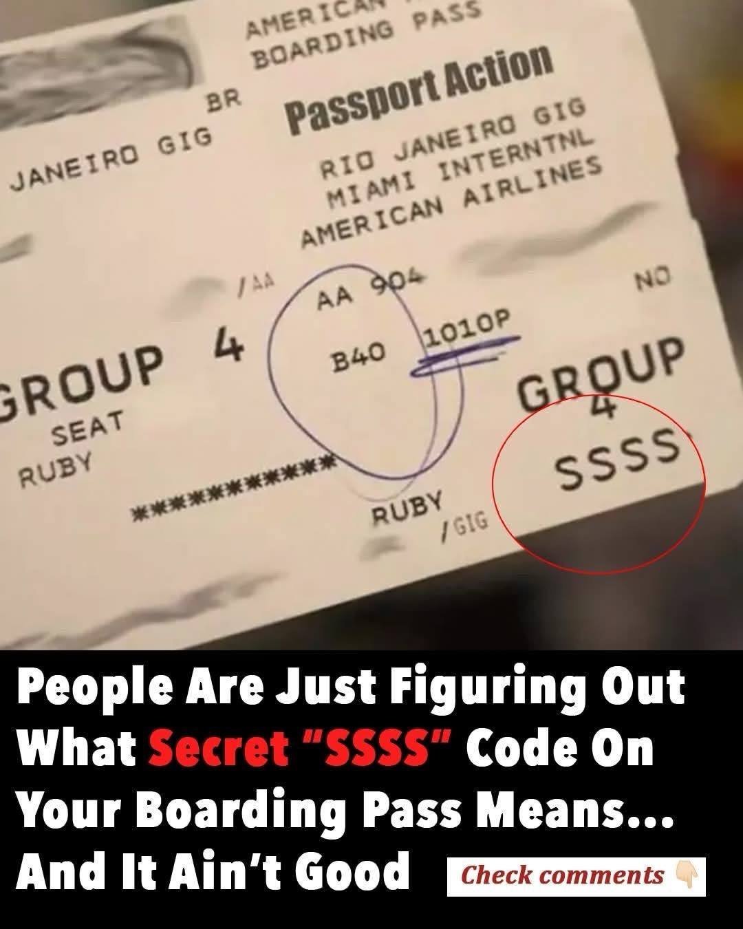 What Does “SSSS” on Your Boarding Pass Mean?