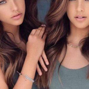 The pair of “most beautiful twins in the world” show off their 13-year-old beauty