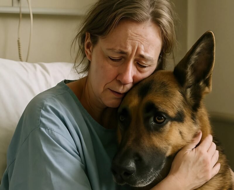 They brought the dog to say goodbye to its owner before a dangerous operation, but suddenly the dog started barking…
